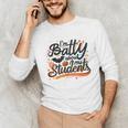 I'm Batty About My Students Watercolor Bat Teacher Halloween Unisex Long Sleeve T-Shirt, funny gift