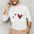 Kindergarten Has My Heart Buffalo Print Teacher Valentine Unisex Long Sleeve T-Shirt, funny gift
