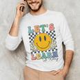 Let's Learn Today Smile Face Back To School For Teacher Kids Unisex Long Sleeve T-Shirt, funny gift