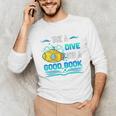 Librarian Teacher Dive Into A Good Book Reading Premium Tri-Blend Unisex Long Sleeve T-Shirt, funny gift Librarian Teacher Dive Into A Good Book Reading Premium Tri-Blend Unisex Long Sleeve T-Shirt, funny gift