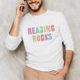 READING ROCKS English Teacher ELA ABCD Read Star Kinder Unisex Long Sleeve T-Shirt, funny gift