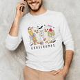 Silly Goose Spooky Teacher Halloween Cute Goosebumps Unisex Long Sleeve T-Shirt, funny gift