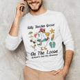 Silly Teacher Goose On The Loose School Out Summer Women Men Unisex Long Sleeve T-Shirt, funny gift