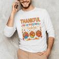 Teach Thanksgiving Teacher Thankful For My Preschool Turkeys Unisex Long Sleeve T-Shirt, funny gift