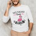 This Teacher Loves Her Flock Cute Flamingo Teacher Unisex Long Sleeve T-Shirt, funny gift This Teacher Loves Her Flock Cute Flamingo Teacher Unisex Long Sleeve T-Shirt, funny gift