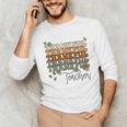 Thankful Teacher Thanksgiving Fall Pumpkin Turkey Unisex Long Sleeve T-Shirt, funny gift