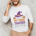 This Is My Tired Teacher Costume Halloween Premium Tri-Blend Unisex Long Sleeve T-Shirt, funny gift This Is My Tired Teacher Costume Halloween Premium Tri-Blend Unisex Long Sleeve T-Shirt, funny gift