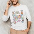 The Tired Teachers Department Retro Groovy Back To School Unisex Long Sleeve T-Shirt, funny gift The Tired Teachers Department Retro Groovy Back To School Unisex Long Sleeve T-Shirt, funny gift