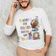 Turkey Thanksgiving Art Teacher Costume Tee For Artists Unisex Long Sleeve T-Shirt, funny gift Turkey Thanksgiving Art Teacher Costume Tee For Artists Unisex Long Sleeve T-Shirt, funny gift