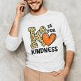 Unity Day K Is For Kindness Anti Bullying Orange Teacher Men Women Kids Unisex Long Sleeve T-Shirt, funny gift Unity Day K Is For Kindness Anti Bullying Orange Teacher Men Women Kids Unisex Long Sleeve T-Shirt, funny gift