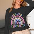 100th Day Of Kindergarten Teacher Kids 100 Days Smarter Unisex Long Sleeve T-Shirt, funny design 100th Day Of Kindergarten Teacher Kids 100 Days Smarter Unisex Long Sleeve T-Shirt, funny design