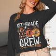 1st Grade Boo Crew Cute Ghost Halloween Teacher Kids Unisex Long Sleeve T-Shirt, funny design