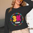 3K Team & Teacher Squad Threes Crew PreK Elementary Team Unisex Long Sleeve T-Shirt, funny design 3K Team & Teacher Squad Threes Crew PreK Elementary Team Unisex Long Sleeve T-Shirt, funny design