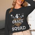 4th Grade Squad Star Team Leopard Teacher Crew Student Men Women Girls Kids Unisex Long Sleeve T-Shirt, funny design