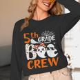 5th Grade Boo Crew Teachers Students Ghost Halloween Unisex Long Sleeve T-Shirt, funny design