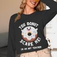 Art Teacher Halloween Donut Lover Costume Kawaii Monster Unisex Long Sleeve T-Shirt, funny design Art Teacher Halloween Donut Lover Costume Kawaii Monster Unisex Long Sleeve T-Shirt, funny design