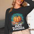 Art Teacher Pumpkin Painting Halloween Costume Unisex Long Sleeve T-Shirt, funny design