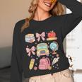 Back To School Coquette Teacher Women Girl Kindergarten PreK Unisex Long Sleeve T-Shirt, funny design Back To School Coquette Teacher Women Girl Kindergarten PreK Unisex Long Sleeve T-Shirt, funny design