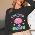 Back To School Kiss Your Brain Cute Teacher Appreciation Unisex Long Sleeve T-Shirt, funny design Back To School Kiss Your Brain Cute Teacher Appreciation Unisex Long Sleeve T-Shirt, funny design