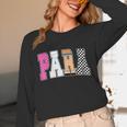 Back To School Teacher Para Preppy Checkered Para Life Unisex Long Sleeve T-Shirt, funny design