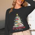 All Booked For Christmas Xmas Tree Teacher Holiday Pajamas Unisex Long Sleeve T-Shirt, funny design All Booked For Christmas Xmas Tree Teacher Holiday Pajamas Unisex Long Sleeve T-Shirt, funny design