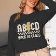 Boys Girls Teachers Rock Back To School ABCD Back In Class Unisex Long Sleeve T-Shirt, funny design