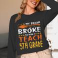 My Broom Broke So Now I Teach 5th Grade Halloween Teacher Unisex Long Sleeve T-Shirt, funny design My Broom Broke So Now I Teach 5th Grade Halloween Teacher Unisex Long Sleeve T-Shirt, funny design