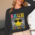 Bruh It's Fri-Yay Friday Weekend Smile Face Teacher Student Unisex Long Sleeve T-Shirt, funny design