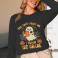 You Can't Scare Me I Teach First Grade Halloween Teacher Unisex Long Sleeve T-Shirt, funny design