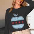 Chicago Flag Teacher School Cute Unisex Long Sleeve T-Shirt, funny design