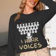 Choir Teacher Shirt I Hear Voices Chorister Tee Unisex Long Sleeve T-Shirt, funny design
