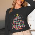 Christmas Library Tree Love Reading Books Nerd Teacher Unisex Long Sleeve T-Shirt, funny design Christmas Library Tree Love Reading Books Nerd Teacher Unisex Long Sleeve T-Shirt, funny design