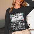 Composition Book Notebook Teachers Matching Group Halloween Unisex Long Sleeve T-Shirt, funny design Composition Book Notebook Teachers Matching Group Halloween Unisex Long Sleeve T-Shirt, funny design
