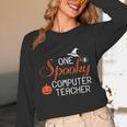 Computer Teacher Halloween Spooky Men Women Kids Unisex Long Sleeve T-Shirt, funny design Computer Teacher Halloween Spooky Men Women Kids Unisex Long Sleeve T-Shirt, funny design