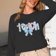 Coquette Bow Teach Teacher Happy First Day Back To School Unisex Long Sleeve T-Shirt, funny design Coquette Bow Teach Teacher Happy First Day Back To School Unisex Long Sleeve T-Shirt, funny design