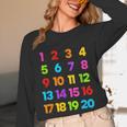 Counting 1-10 Learn To Count Number School Kids Teacher Unisex Long Sleeve T-Shirt, funny design Counting 1-10 Learn To Count Number School Kids Teacher Unisex Long Sleeve T-Shirt, funny design