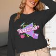 Cute Teacher Shirt 80's 90's Style Retro Old School Teacher For Men Women Unisex Long Sleeve T-Shirt, funny design