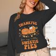 Cute Thanksgiving Teacher Thankful For My Sweetie Pies Mom Unisex Long Sleeve T-Shirt, funny design