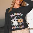 Daycare Boo Crew Groovy Halloween Floral Ghost Kid Teacher Unisex Long Sleeve T-Shirt, funny design Daycare Boo Crew Groovy Halloween Floral Ghost Kid Teacher Unisex Long Sleeve T-Shirt, funny design