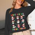 What Are We Doing Today PE Teacher Snowman Christmas Unisex Long Sleeve T-Shirt, funny design
