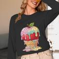 Dripping Apple Ice Cream Cone Cute Teacher Appreciation Unisex Long Sleeve T-Shirt, funny design Dripping Apple Ice Cream Cone Cute Teacher Appreciation Unisex Long Sleeve T-Shirt, funny design
