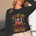 Eat Kids Punctuation Saves Lives Thanksgiving Turkey Teacher Unisex Long Sleeve T-Shirt, funny design Eat Kids Punctuation Saves Lives Thanksgiving Turkey Teacher Unisex Long Sleeve T-Shirt, funny design