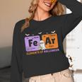 Elements Of Halloween Fear Periodically Chemistry Teacher Unisex Long Sleeve T-Shirt, funny design Elements Of Halloween Fear Periodically Chemistry Teacher Unisex Long Sleeve T-Shirt, funny design