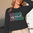 ESL Squad Teacher English As A Second Language Unisex Long Sleeve T-Shirt, funny design ESL Squad Teacher English As A Second Language Unisex Long Sleeve T-Shirt, funny design
