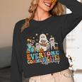Everyone Communicates Differently Halloween SLP Sped Teacher Unisex Long Sleeve T-Shirt, funny design Everyone Communicates Differently Halloween SLP Sped Teacher Unisex Long Sleeve T-Shirt, funny design