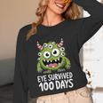Eye Survived 100 Days Of School Monster Lover Teacher Kids Unisex Long Sleeve T-Shirt, funny design Eye Survived 100 Days Of School Monster Lover Teacher Kids Unisex Long Sleeve T-Shirt, funny design