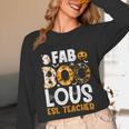 Faboolous ESL ESOL Teacher Spooky Teacher Halloween Costume For Men Women Unisex Long Sleeve T-Shirt, funny design