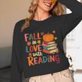 Fall In Love With Reading Autumn Thanksgiving Shirt Teacher Unisex Long Sleeve T-Shirt, funny design