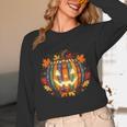 Fall Pumpkin Book Lover Spooky Librarian Teacher Halloween Unisex Long Sleeve T-Shirt, funny design