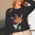 Flower American Sign Language ASL Teacher Teaching Deaf Unisex Long Sleeve T-Shirt, funny design Flower American Sign Language ASL Teacher Teaching Deaf Unisex Long Sleeve T-Shirt, funny design